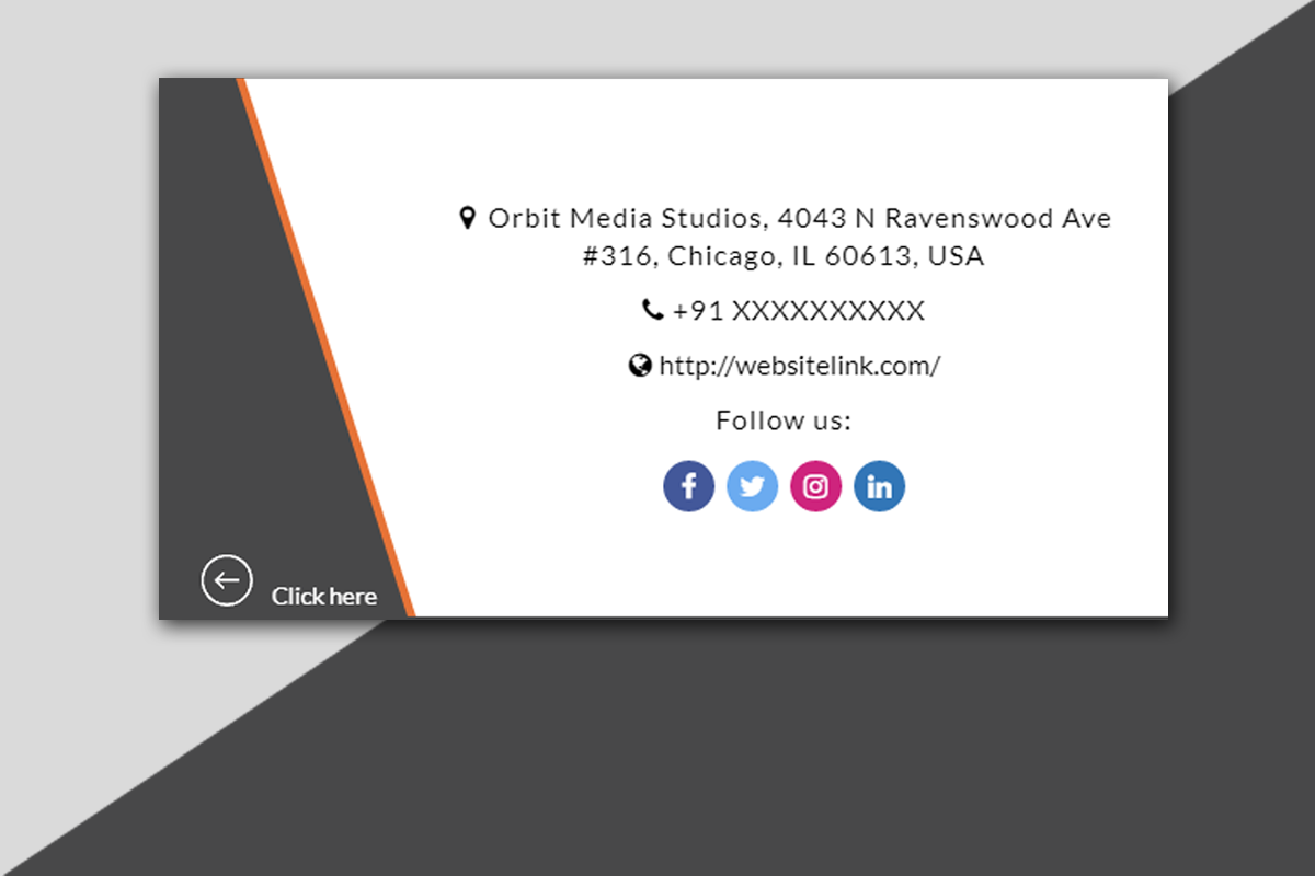 Standard Visiting Cards